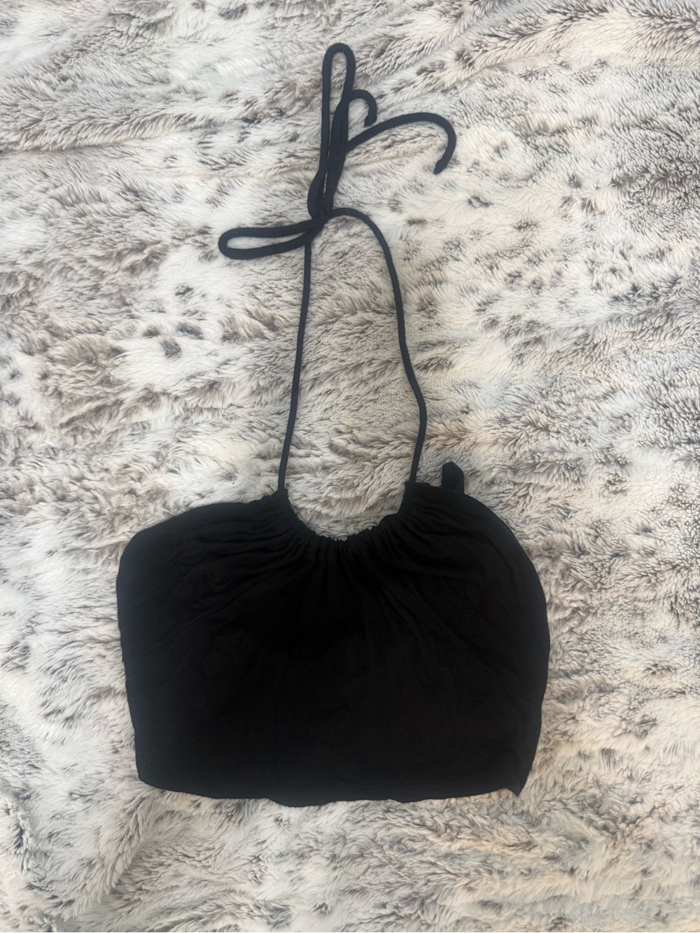 Black Adjustable Crop Top